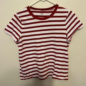 Madewell red and white striped t shirt! Missing MSRP tag.